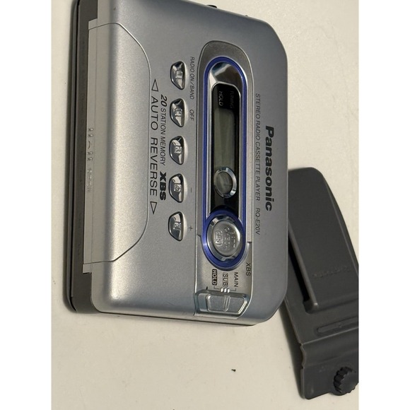Panasonic Stereo Radio Cassette Player Silver RQ-E20V (radio Works, Tape Not Wor - Picture 1 of 6